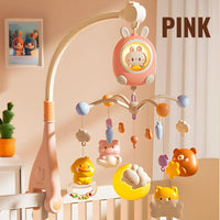 BELUCKIER Rabbit Soothing Bed Bell Ages 6 Months+ Rotating Soothing Sounds Gift For Kids by WISHLAND