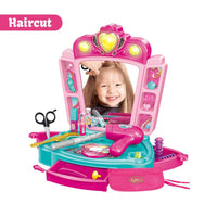 Fashion Dressing Table Ages 2-7 Beading and Haircut Set Pretend Toys Gift For Girls by WISHLAND