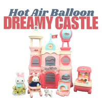 Hot Air Balloon Dreamy Castle Rabbit Play House Pretend Play for Kids by WISHLAND