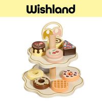 ONE ELEPHANT Dessert Rack Ages 3+ 2 Layer Wooden Toy Gift For Kids by WISHLAND