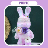 Flowering Fluid Bunny Money Bank DIY Crafts Painting for Kids by WISHLAND