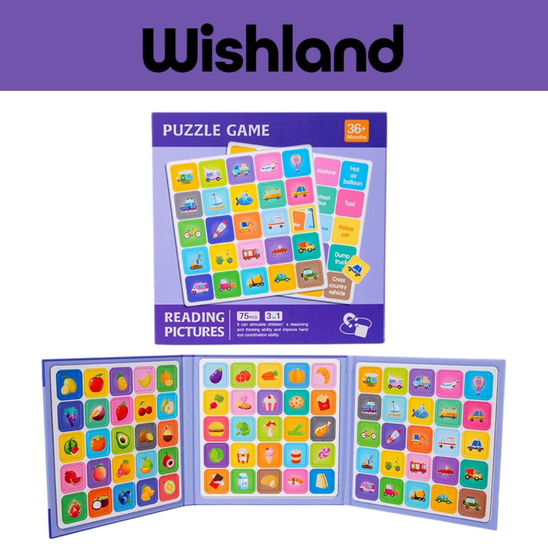 Reading Pictures Puzzle Game Ages 2+ Creative Drawing Word Puzzle Matc ...