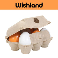 Wooden Eggs Ages 3+ Pretend Food Kitchen Toy Gift For Kids by WISHLAND