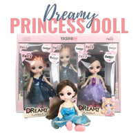 YASINI Dreamy Princess Doll with Movable Joints for Kids Pretend Play by WISHLAND