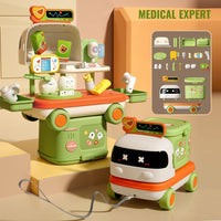 2in1 Play House Ages 2-7 Pretend Play Medical, Beauty Expert Playset Gift For Kids by WISHLAND