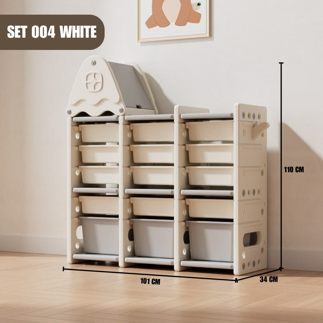 Tree House Storage Set 004 Rack Shelf and Bookshelf Kids Toy Organizer ...