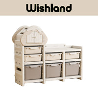 Cloud House Storage Toy Organizer Home Kid's Furniture Gift For Boys and Girls by WISHLAND