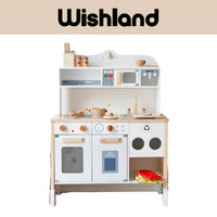 KIENVY Master Kitchen with Side Coffee Maker Kids Pretend Cooking Set by WISHLAND