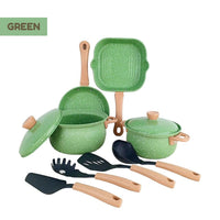 Mini Kitchen Cookware Ages 3+ Pretend Cooking Set Gift For Kids by WISHLAND