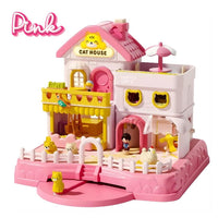 Magnetic Cat House Ages 3+ Movable Pretend Interactive Toy Gift For Kids by WISHLAND