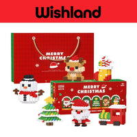 Merry Christmas Building Blocks Ages 4+ Micro Blocks Stacking Gift For Kids by WISHLAND