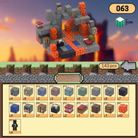My Planet Minecraft Ages 3+ Magnetic Blocks Building Toy Gift For Kids by WISHLAND
