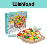 KABI Pizza Time Ages 2-7 Years Old Wooden Pretend Food Gift For Kids by WISHLAND