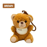 Teddy Bear Charm Ages 3+ Pendant Soft Stuffed Accessory Gift For Kids by WISHLAND