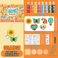 MR TOYS Glitter Paint Art Keychain Maker Kit for Kids Arts and Crafts by WISHLAND