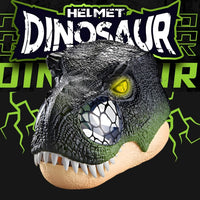 Dnosaur Helmet Mask Moving Jaw Dino with Adjustable Headband Glowing Eyes and Roaring Sound for Kids by WISHLAND