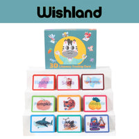 3D Literacy Trading Card Ages 2+ Fun Learning Flash Cards