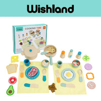 KABI Cooking Time Ages 2-7 Pretend Food Playset Gift For Kids by WISHLAND