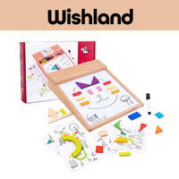 Magnetic Scrabble Board Ages 3+ Decorative Drawing Board Puzzle Gift For Kids by WISHLAND