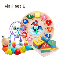 Wooden Educational Toys Set Gift For Kids by WISHLAND