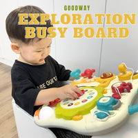 GOODWAY Exploration Busy Educational Activity Sensory Board for Toddlers by WISHLAND