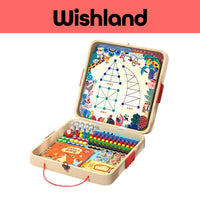 Wooden 23 in 1 Board Game Ages 3+ Chess Multifunctional Toy Gift For Kids by WISHLAND