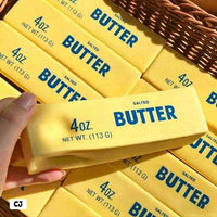 Butter Squishy Toy Ages 3+ Cute Bakery Food Novelty Slow Rising Squeeze Gift for Kids by WISHLAND