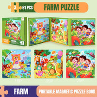 Magnetic Phase Puzzle Ages 3+ Jigsaw Puzzle Set Educational Toy Gift For Boys and Girls by WISHLAND