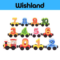 Digital Train Ages 3+ Wooden Learning Number Educational Set Gift For Kids by WISHLAND