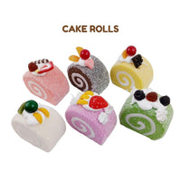 Pastry Treat Set Ages 3+ 6 Pieces Refrigerator Magnet and Keychain Food Pretend Gift For Kids by WISHLAND