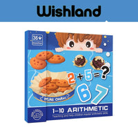 Cookie Arithmetic Ages 3+ Math Computing Magnetic Book Gift For Boys and Girls by WISHLAND