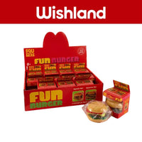 Fun Burger Squishy Ages 3+ Miniature Hamburger Collectible Sensory Play Gift For Kids by WISHLAND