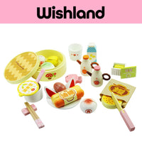 UMU Wooden Chinese Breakfast Time Ages 3+ Dimsum Food Pretend Toy Gift For Kids by WISHLAND