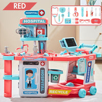 2in1 Hospital Trolley Ages 3+ Doctor and Nurse Station Pretend Play Gift For Boys and Girls by WISHLAND