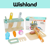 KABI My Little Kitchen Accessories Ages 3+ Pretend Utensils and Food Gift For Kids by WISHLAND