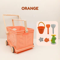 Beach Trolley Ages 3+ Bucket Castle Maker Sand Tools Molder Gift For Boys and Girls by WISHLAND