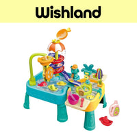 NOCKY Fun Play Table Ages 3+ Water Stand with Slide Toy Gift For Kids by WISHLAND