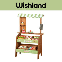 ONE ELEPHANT Fresh Food Market Stall Ages 3+ Supermarket Shopping Playset Gift For Kids by WISHLAND