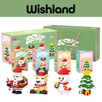 Bricks Merry Christmas Ages 4+ Holiday Stacking Blocks Gift For Kids by WISHLAND