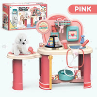 Vet Hospital Ages 3+ Pet Grooming Stand with Plush Toy Gift For Kids by WISHLAND