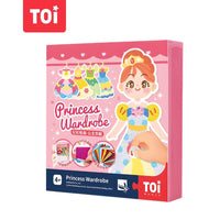 TOI Princess Wardrobe Cardboard Velcro Dress Up Game for Kids