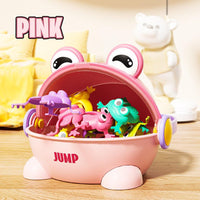 Fun Jumping Frog Ages 3+ Colorful Launching and Catch Basket Gift For Kids by WISHLAND