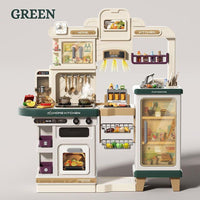 The Grand Gourmet Kitchen Ages 3+ Pretend Play Set Kids Cooking Toy Gift For Kids by WISHLAND
