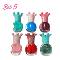 Sparkle & Shine Nail Polish Ages 4+ Easy Peel Off And Quick Dry Kids Gift For Girls by WISHLAND