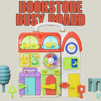 Bookstore Busy Board Bilingual Music Toddler Educational Toys by WISHLAND