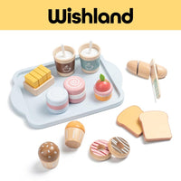 KABI Enjoy My Breakfast Ages 3+ Pretend Food with Tray Gift For Kids by WISHLAND