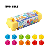 Matching Eggs Ages 2+ Educational Color, Letters, and Numbers Recognition Gift For Kids by WISHLAND