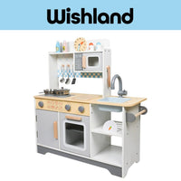 Wooden Japanese Kitchen Ages 3+ Realistic Pretend Chef Cooking Playset Gift For Kids by WISHLAND