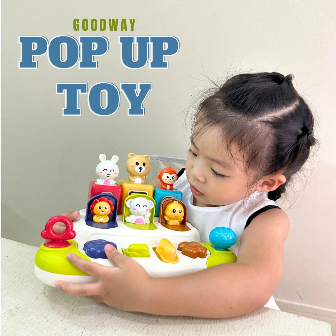 Cuz Pop GOODWAY Pop Up Cause and Effect Toy for Toddlers by WISHLAND