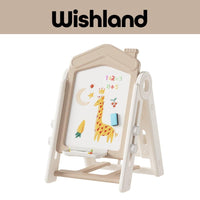 Castle Drawing & Building Blocks Board Ages 3+ Activity Set Gift For Kids by WISHLAND